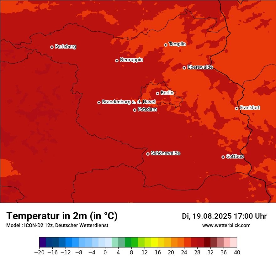Modellkarten Temperatur