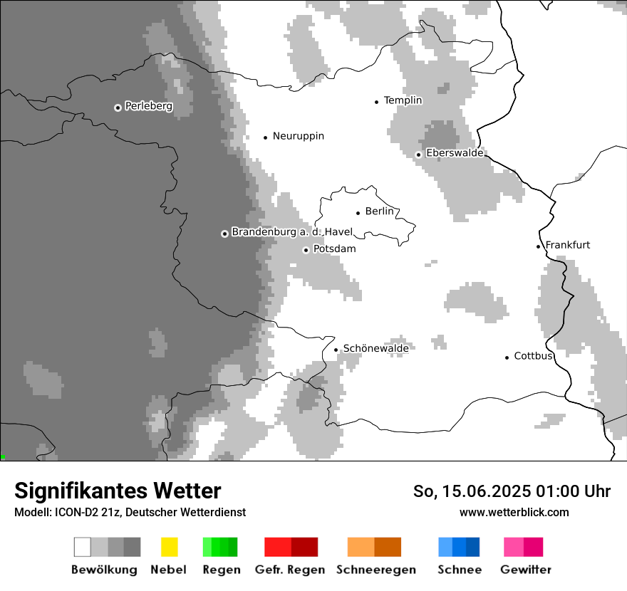 Modellkarten Signifikantes Wetter