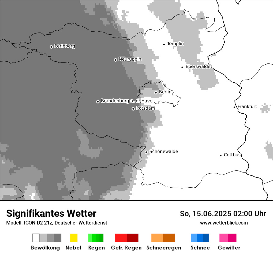 Modellkarten Signifikantes Wetter
