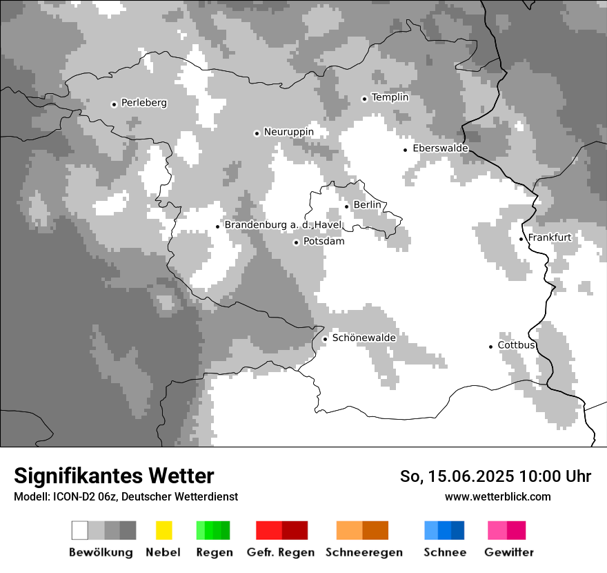 Modellkarten Signifikantes Wetter