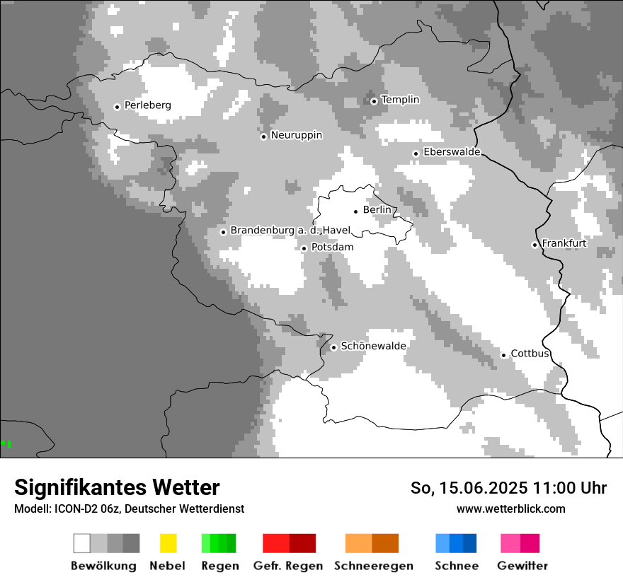 Modellkarten Signifikantes Wetter