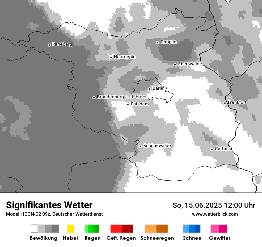 Modellkarten Signifikantes Wetter