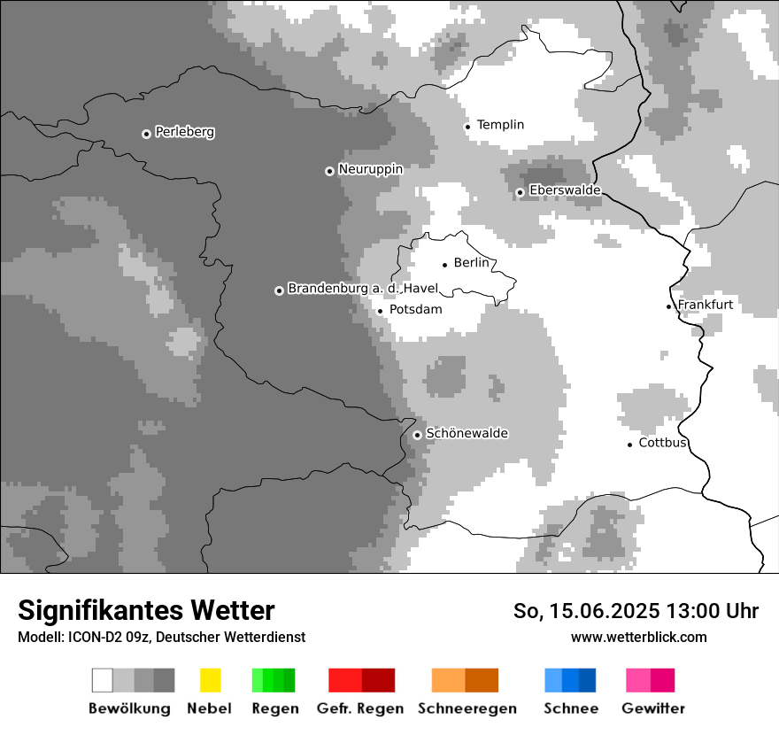 Modellkarten Signifikantes Wetter