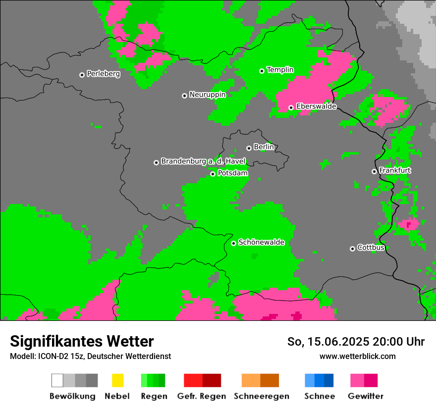 Modellkarten Signifikantes Wetter