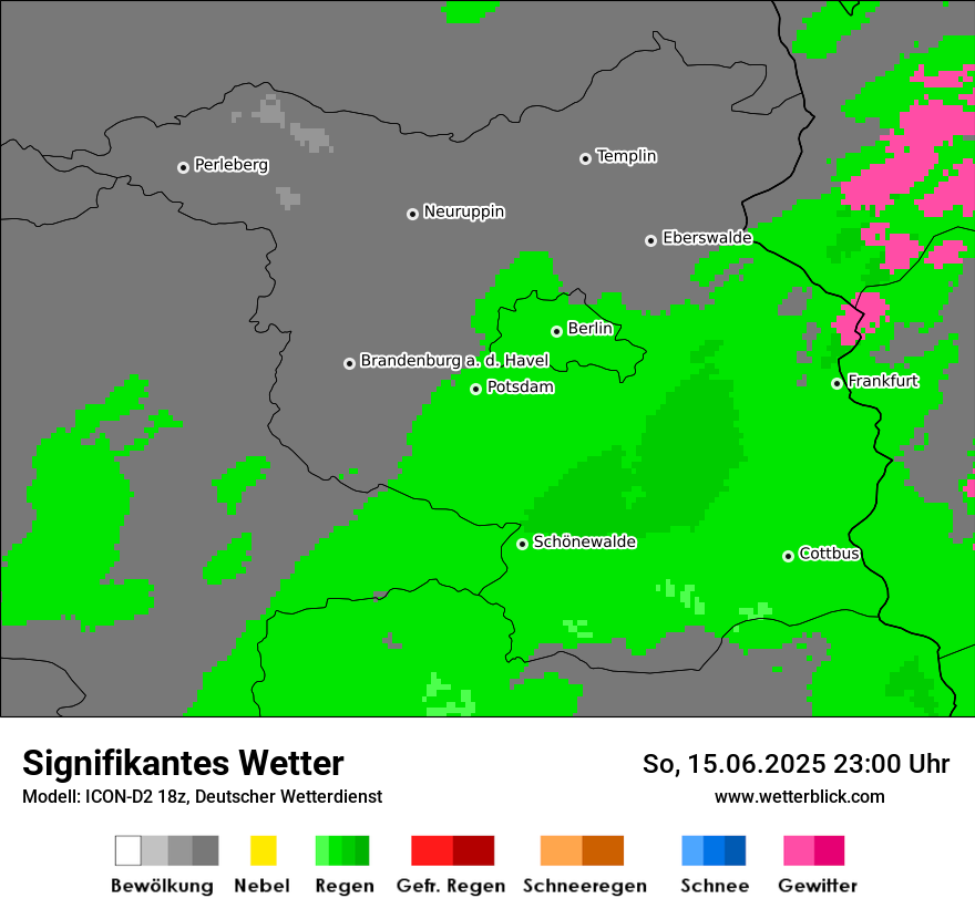 Modellkarten Signifikantes Wetter