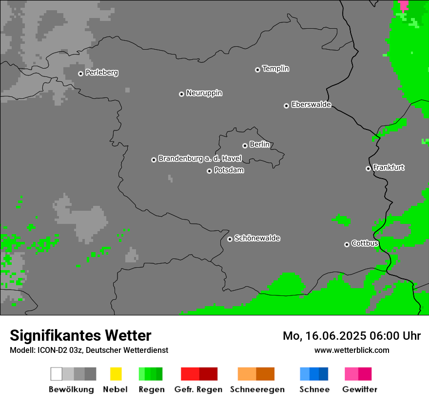 Modellkarten Signifikantes Wetter