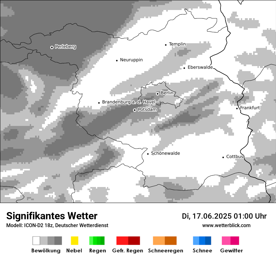 Modellkarten Signifikantes Wetter