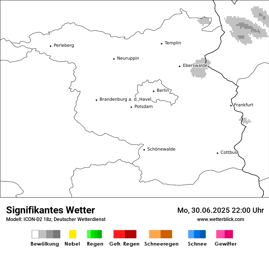 Modellkarten Signifikantes Wetter