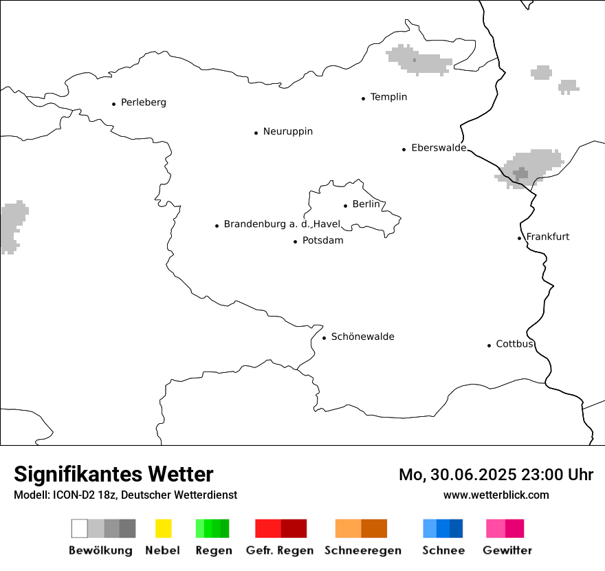 Modellkarten Signifikantes Wetter