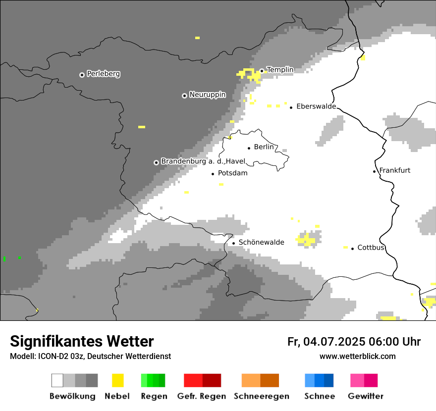 Modellkarten Signifikantes Wetter
