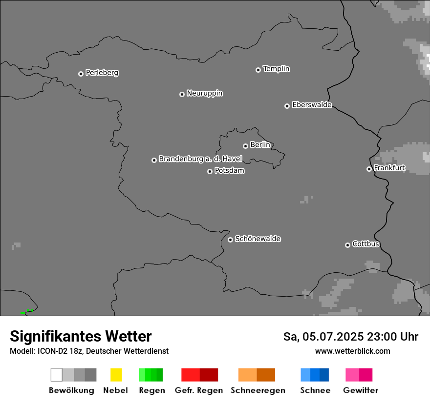 Modellkarten Signifikantes Wetter