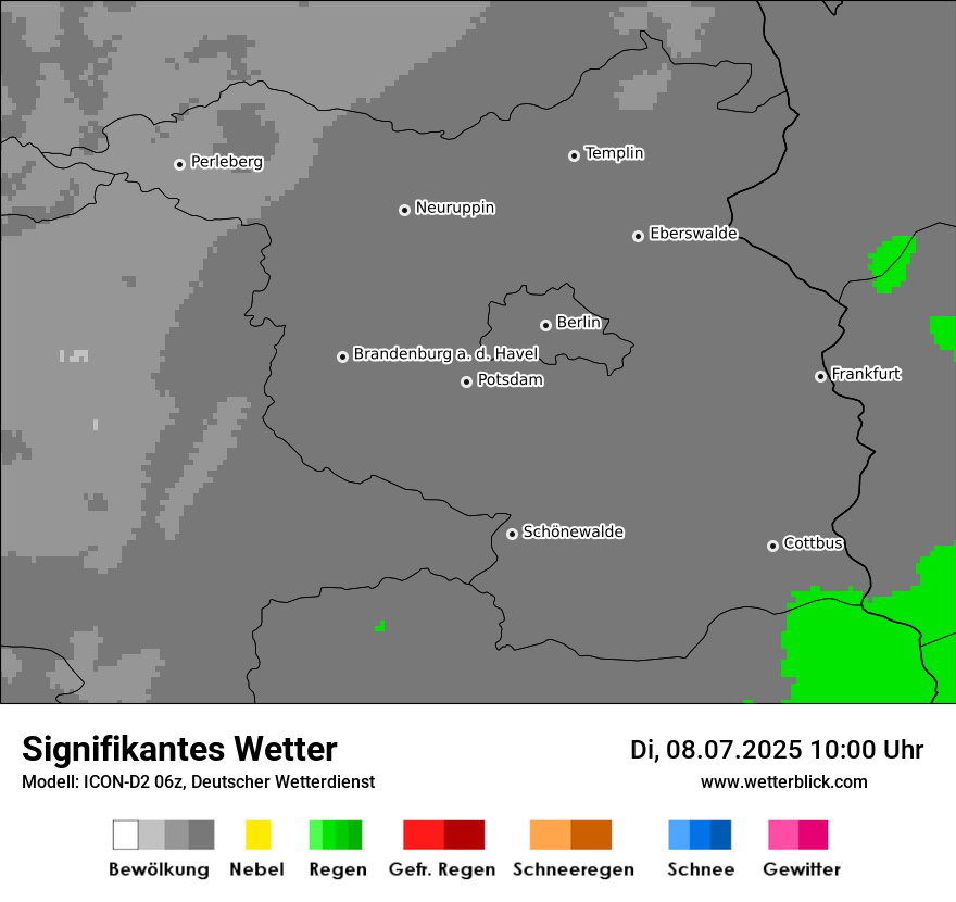 Modellkarten Signifikantes Wetter