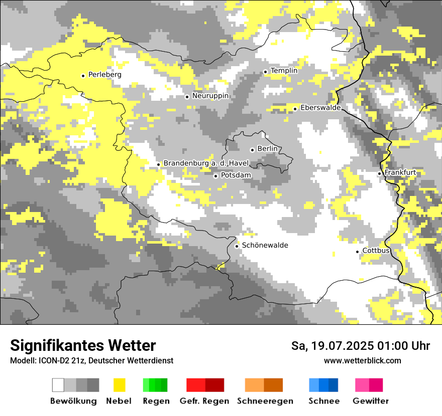 Modellkarten Signifikantes Wetter
