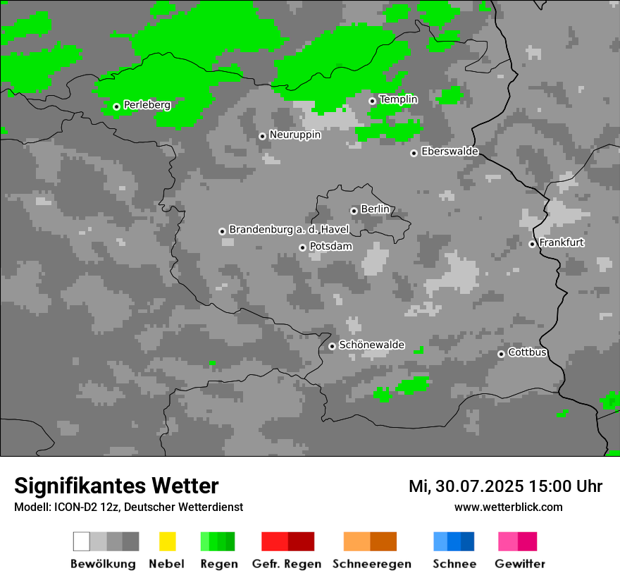 Modellkarten Signifikantes Wetter