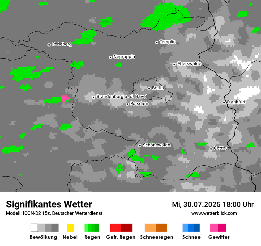 Modellkarten Signifikantes Wetter