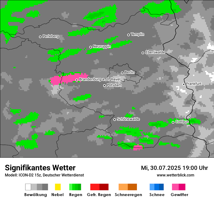 Modellkarten Signifikantes Wetter