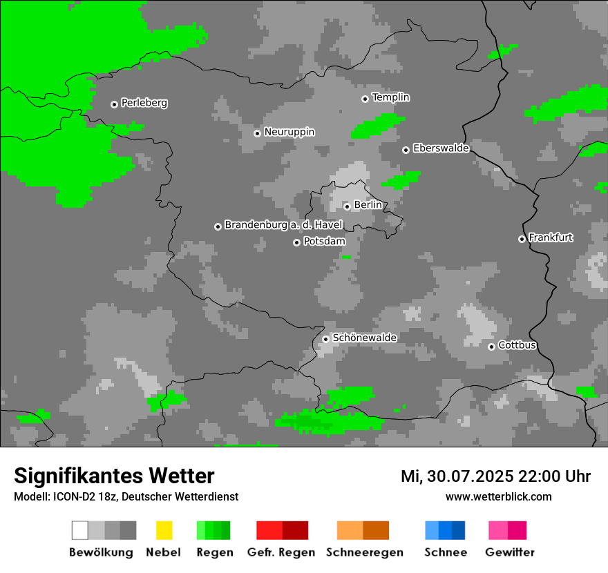 Modellkarten Signifikantes Wetter