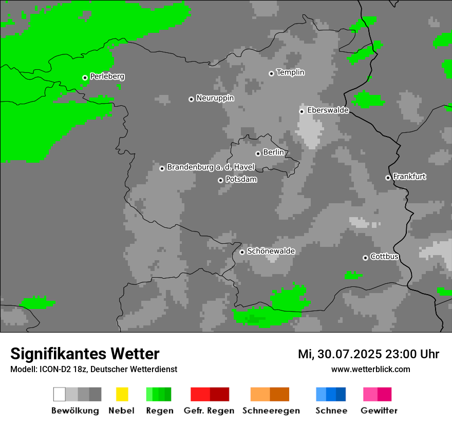 Modellkarten Signifikantes Wetter