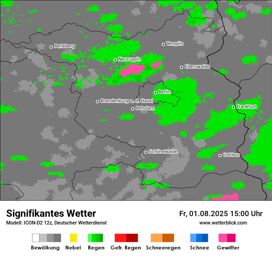 Modellkarten Signifikantes Wetter