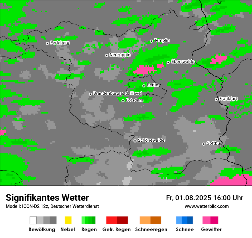 Modellkarten Signifikantes Wetter