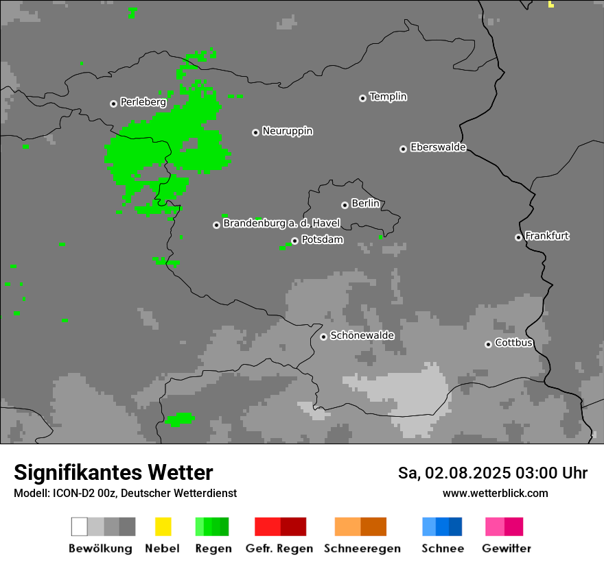 Modellkarten Signifikantes Wetter