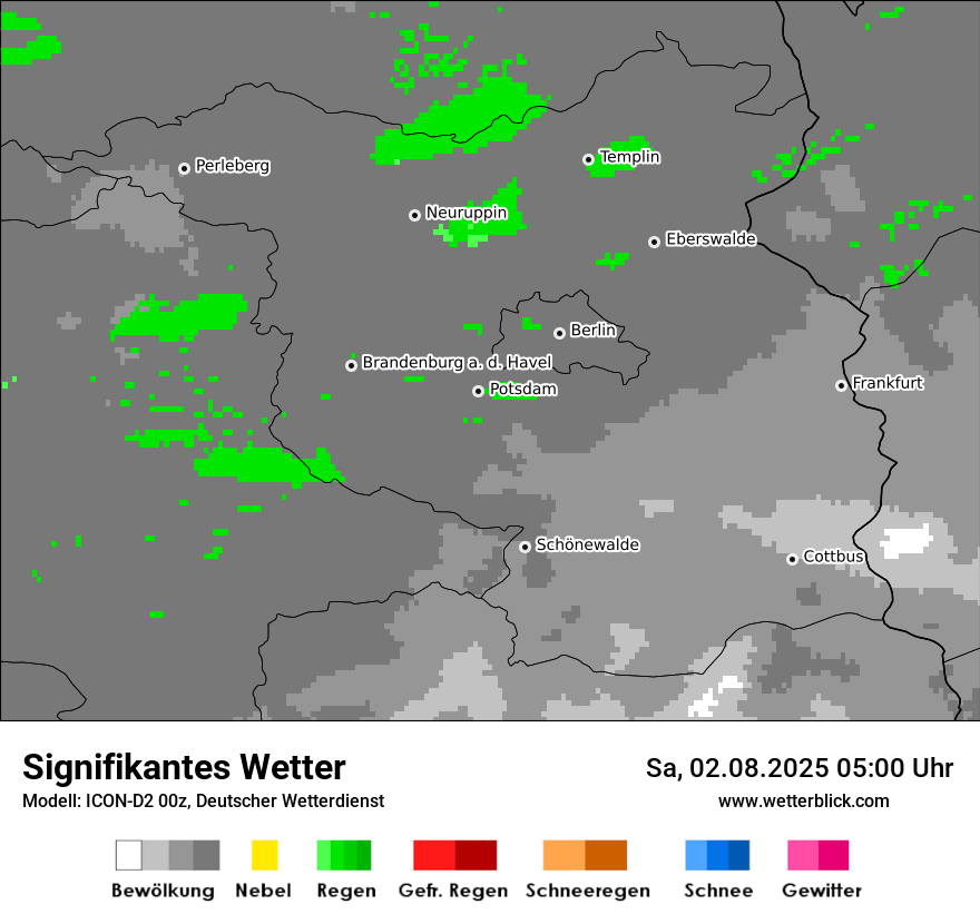 Modellkarten Signifikantes Wetter
