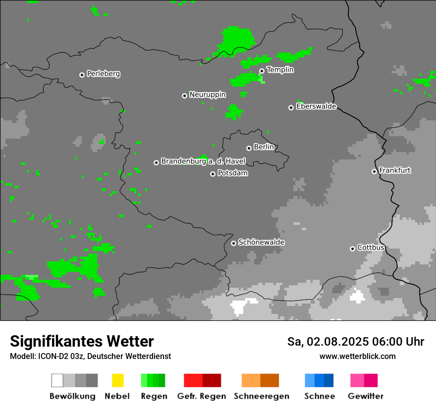 Modellkarten Signifikantes Wetter