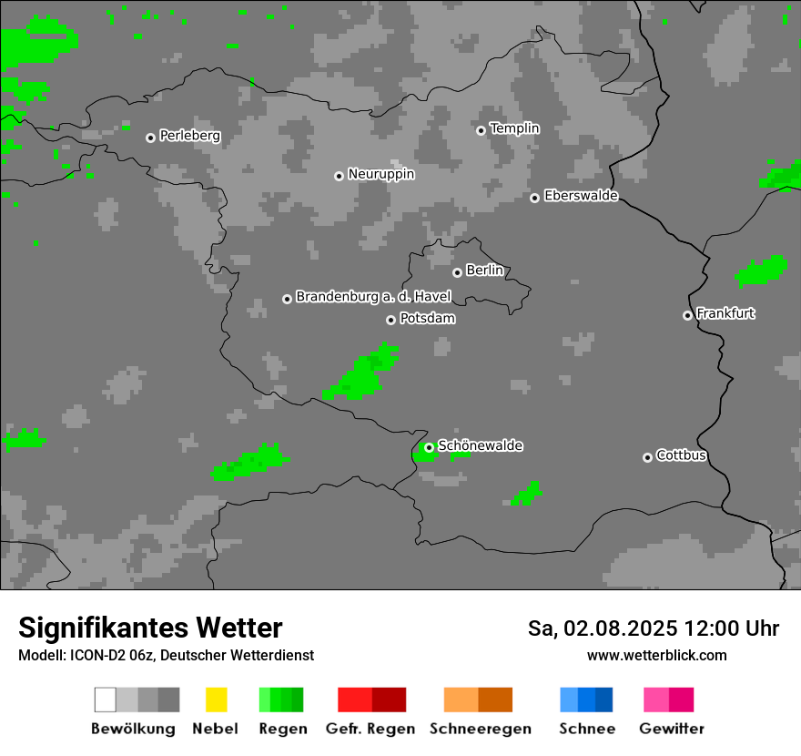 Modellkarten Signifikantes Wetter