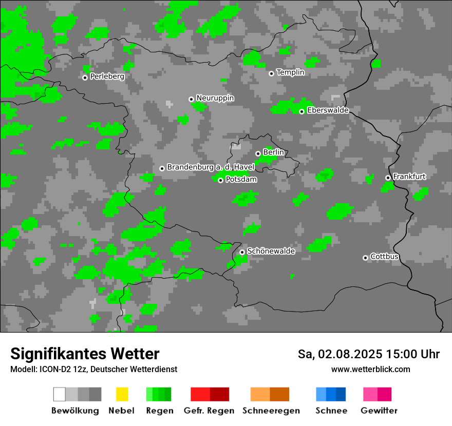 Modellkarten Signifikantes Wetter