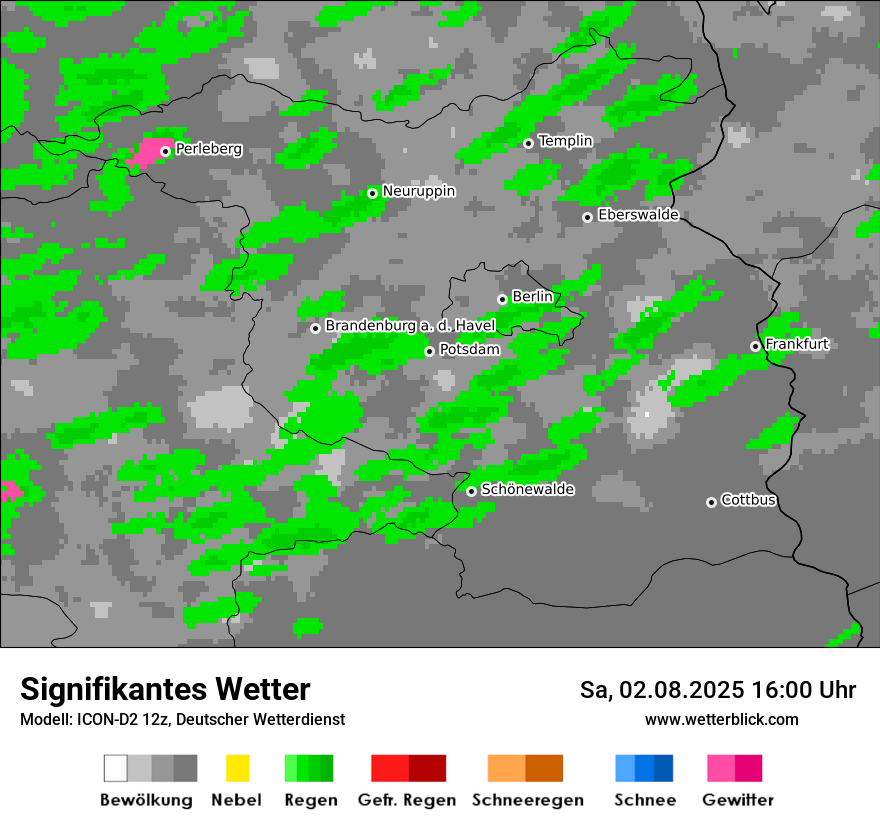 Modellkarten Signifikantes Wetter