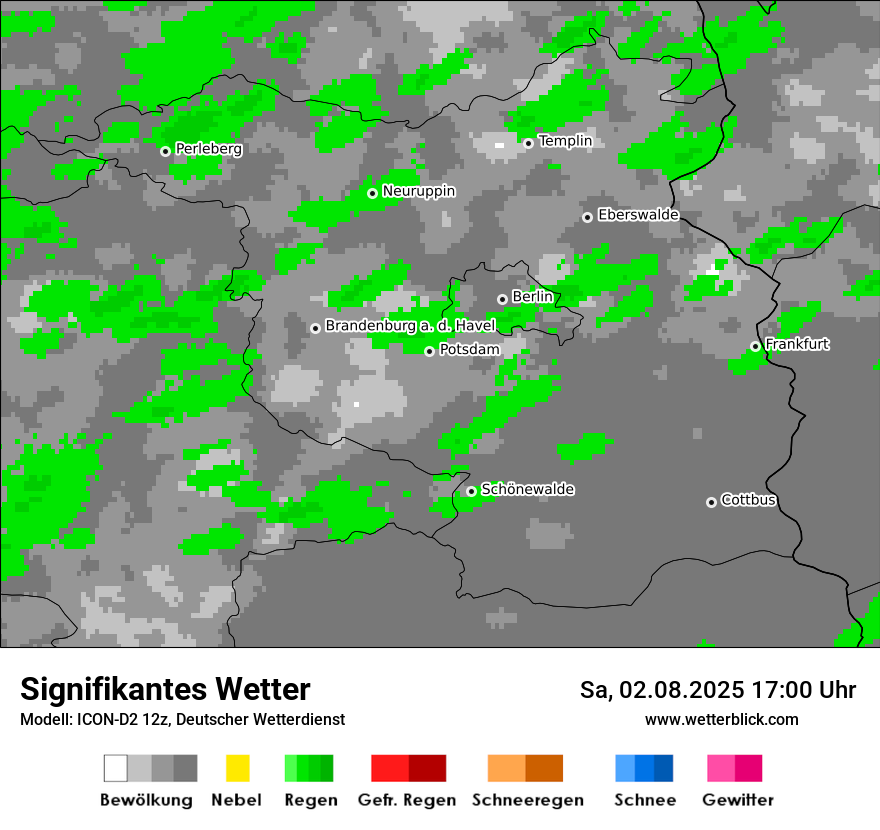 Modellkarten Signifikantes Wetter