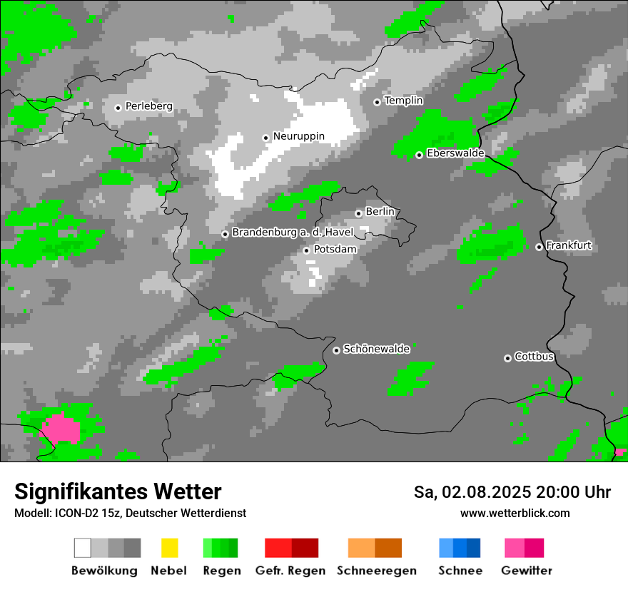 Modellkarten Signifikantes Wetter