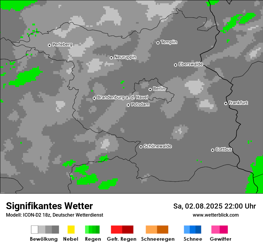 Modellkarten Signifikantes Wetter