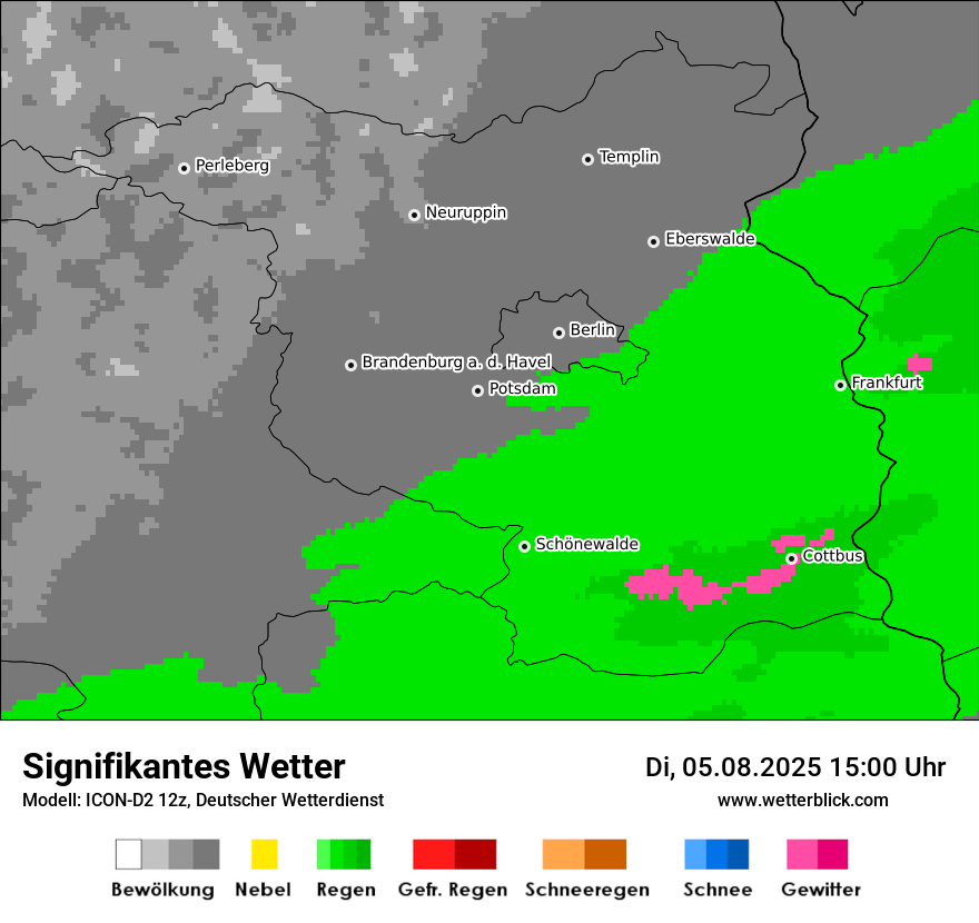 Modellkarten Signifikantes Wetter