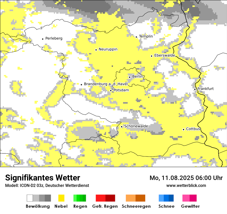 Modellkarten Signifikantes Wetter