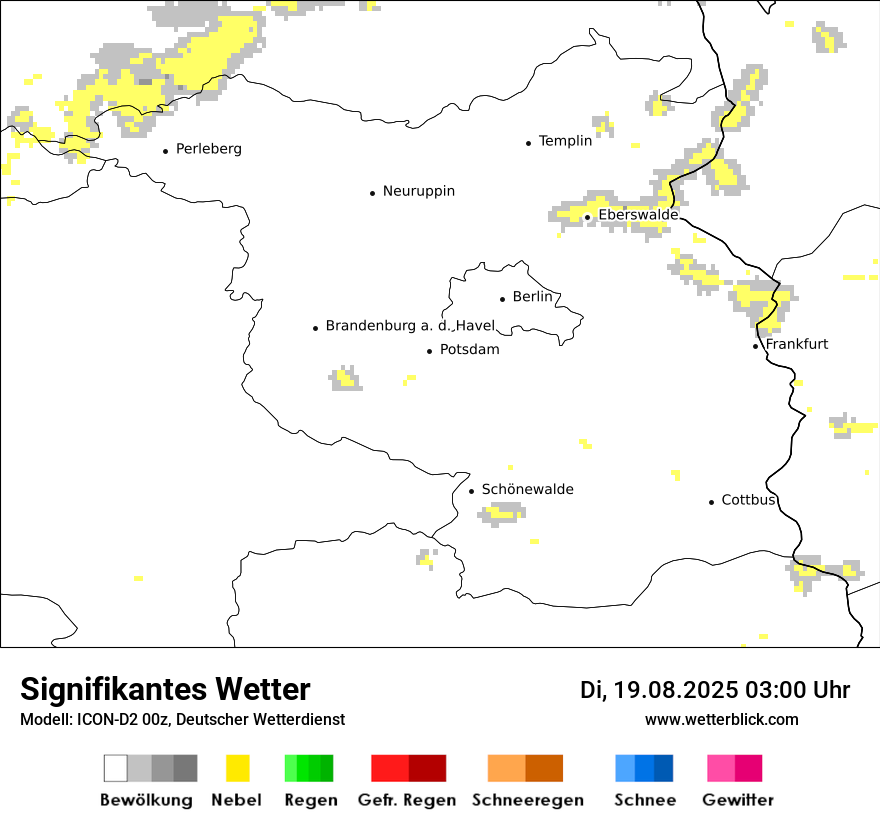 Modellkarten Signifikantes Wetter