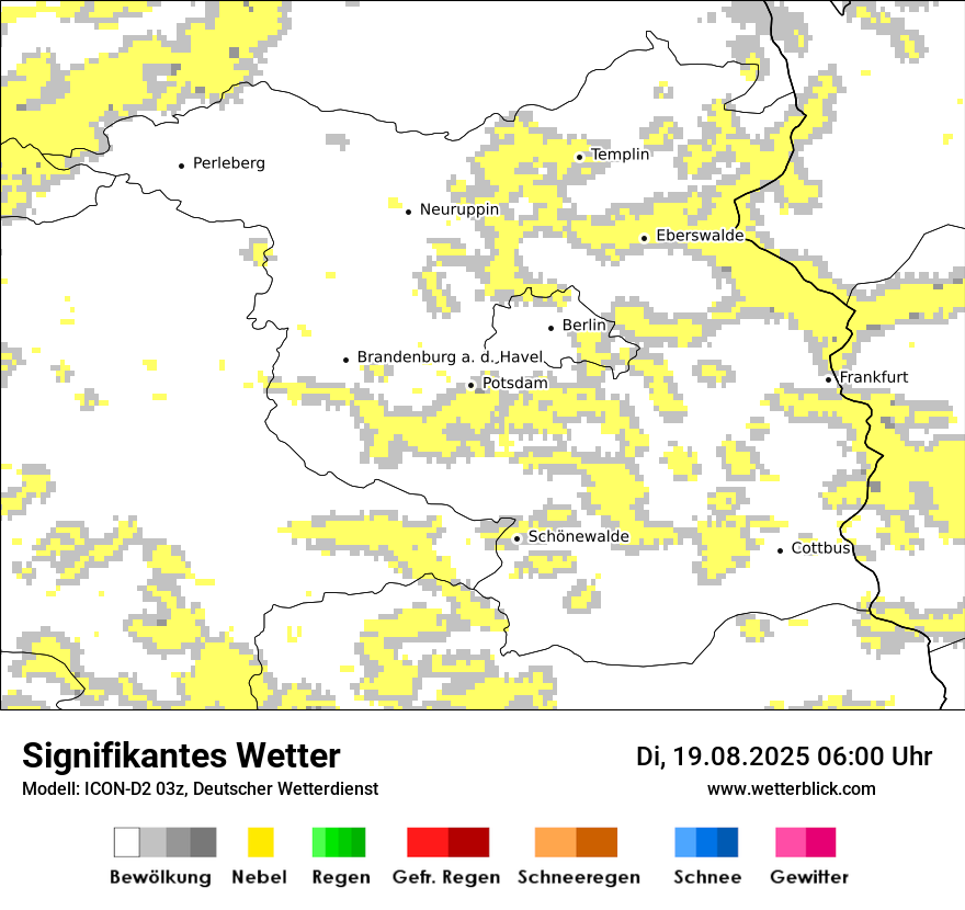 Modellkarten Signifikantes Wetter
