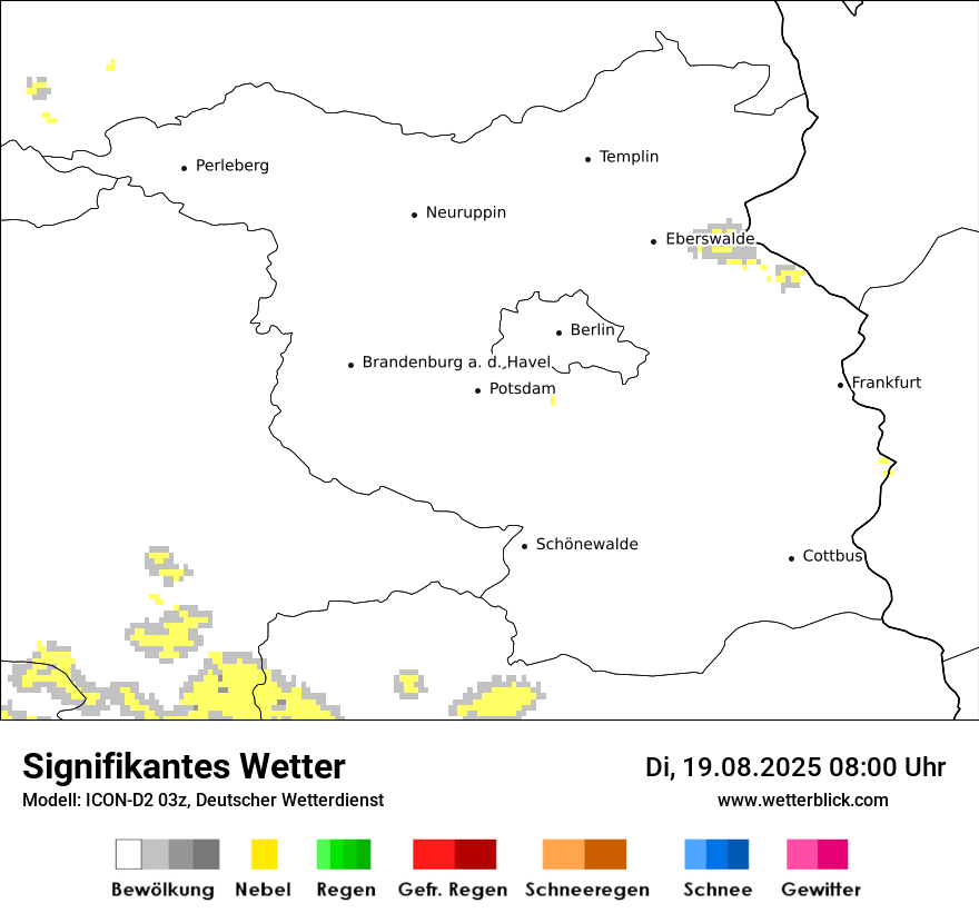 Modellkarten Signifikantes Wetter
