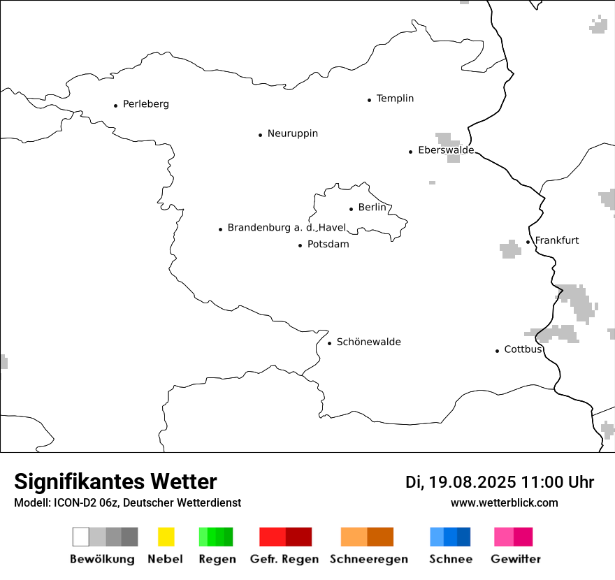 Modellkarten Signifikantes Wetter