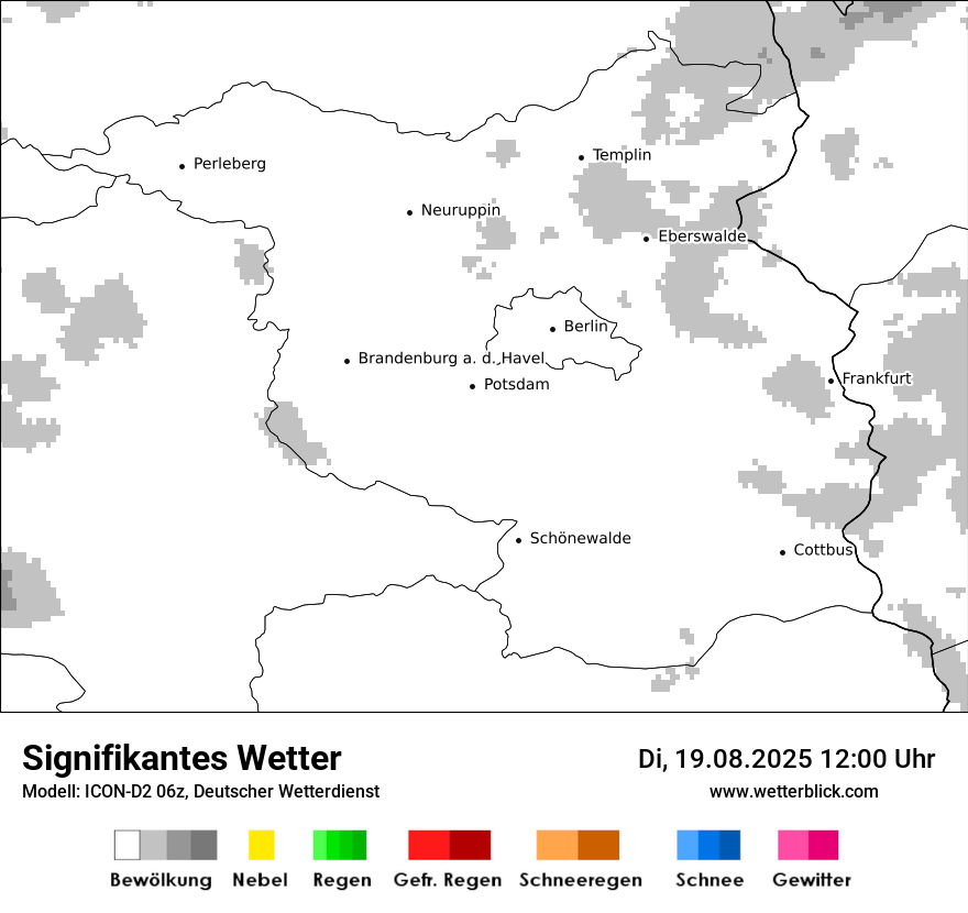 Modellkarten Signifikantes Wetter