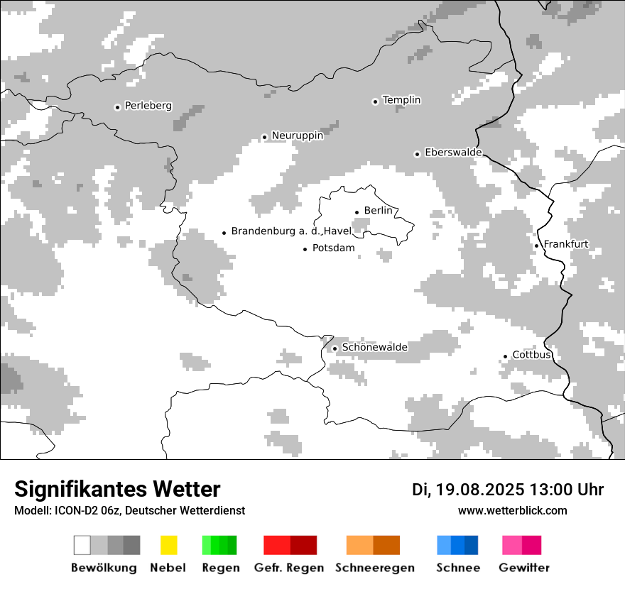 Modellkarten Signifikantes Wetter