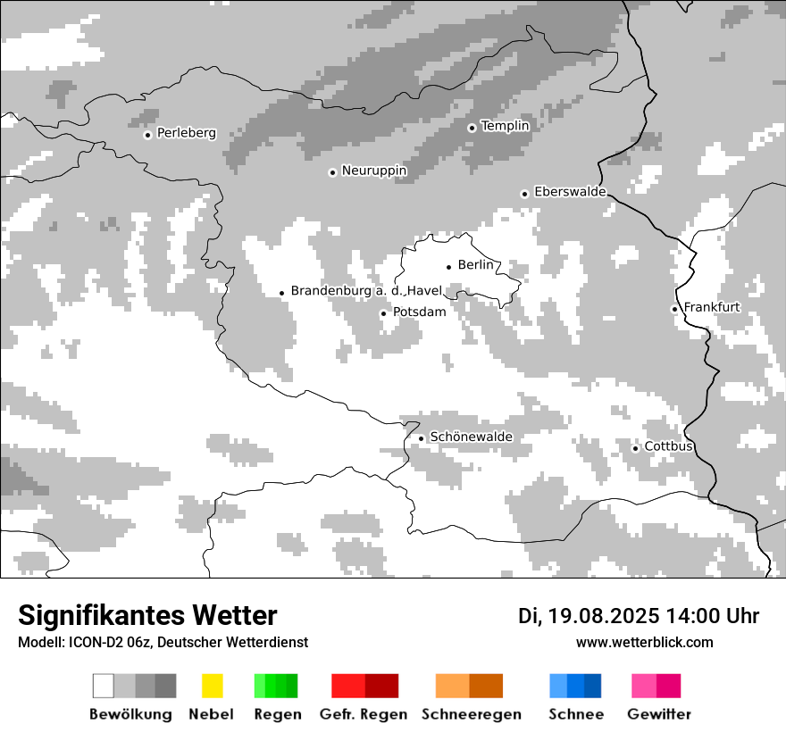 Modellkarten Signifikantes Wetter