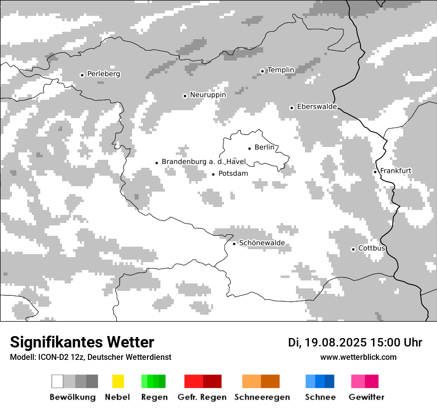 Modellkarten Signifikantes Wetter