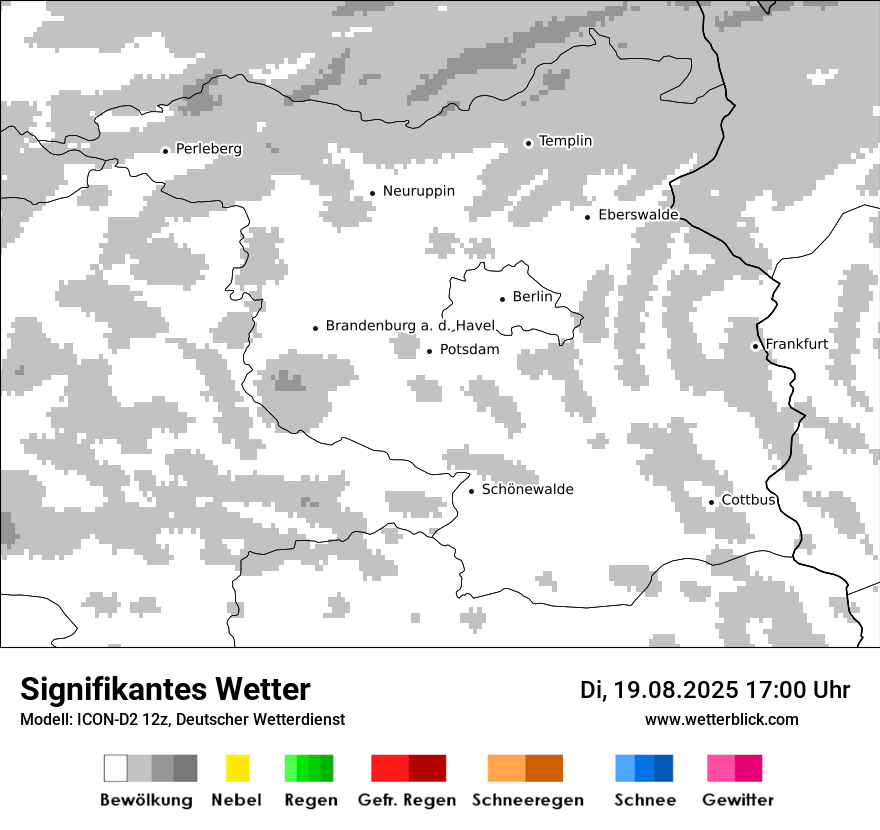Modellkarten Signifikantes Wetter