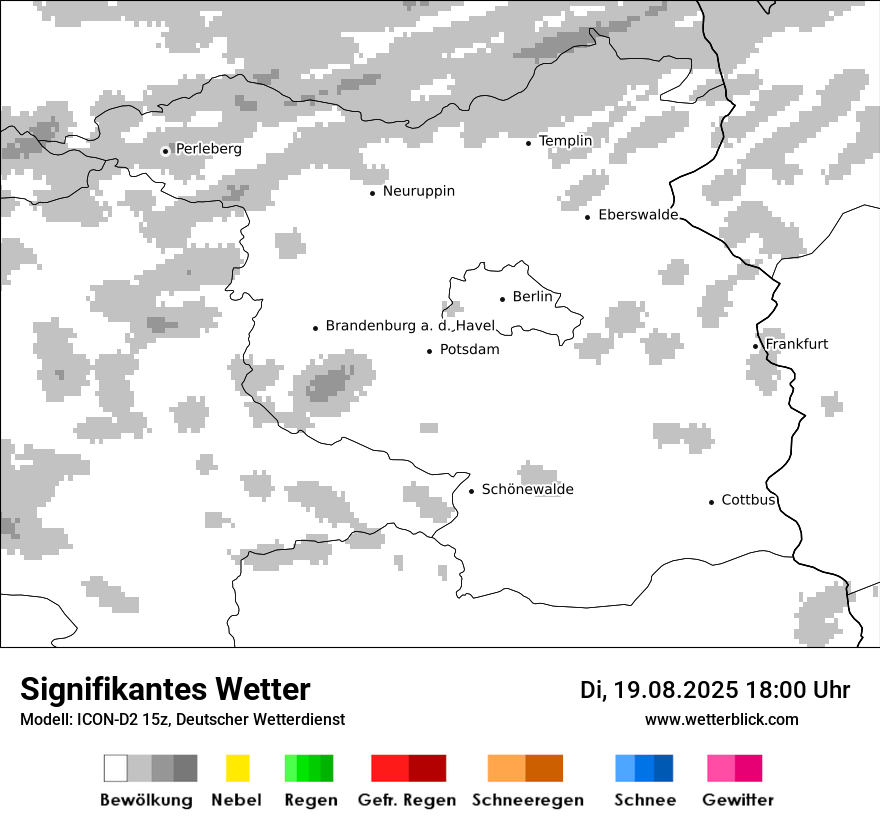 Modellkarten Signifikantes Wetter