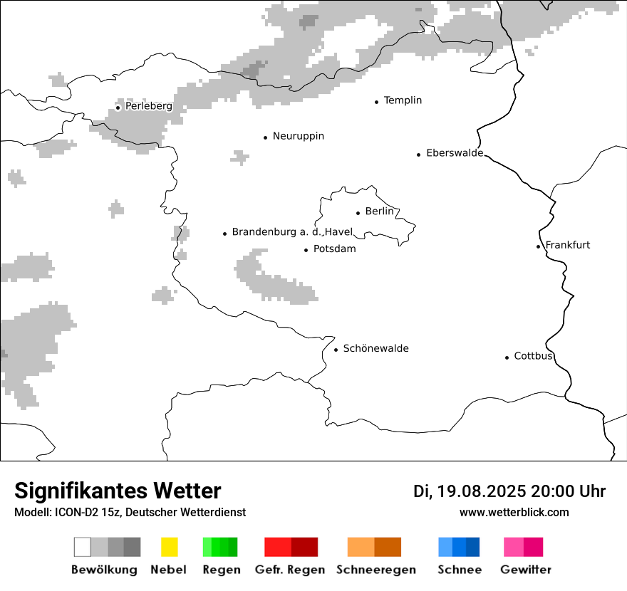 Modellkarten Signifikantes Wetter