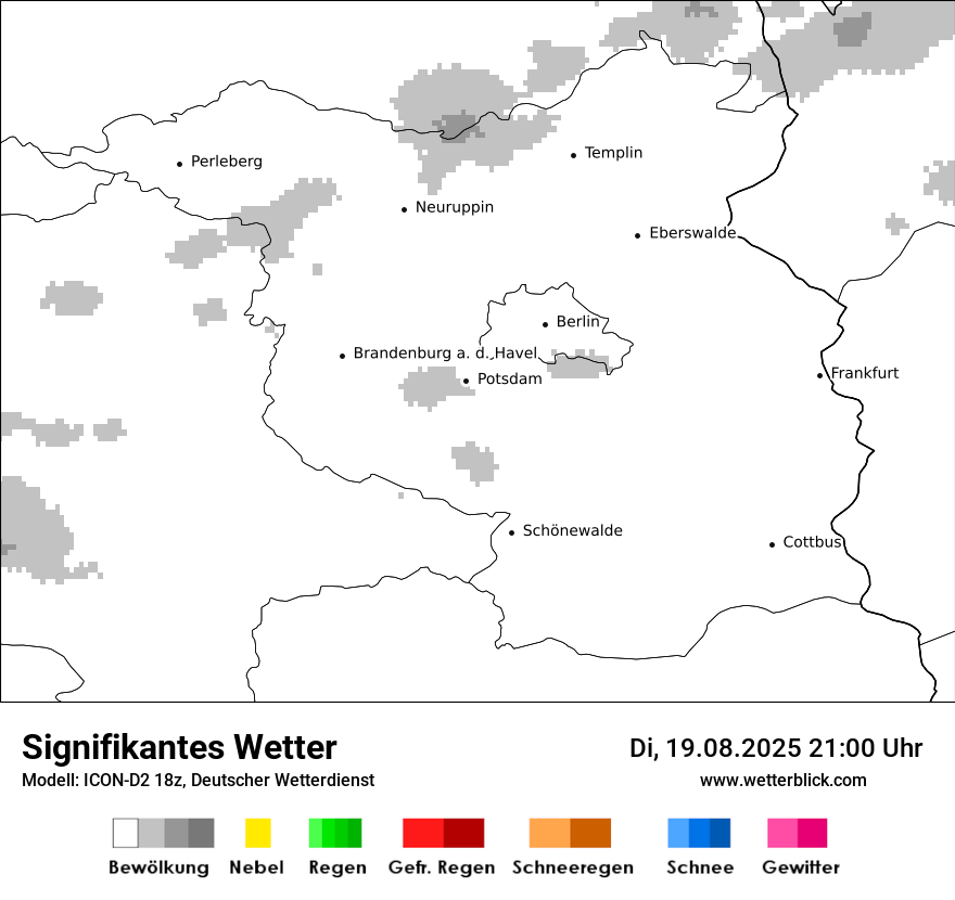 Modellkarten Signifikantes Wetter