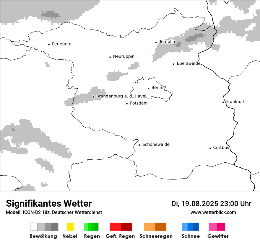 Modellkarten Signifikantes Wetter
