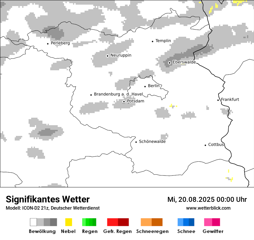 Modellkarten Signifikantes Wetter