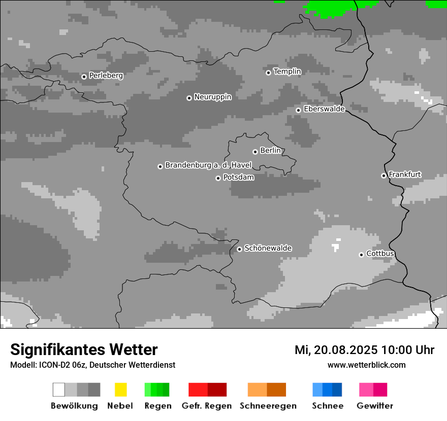 Modellkarten Signifikantes Wetter